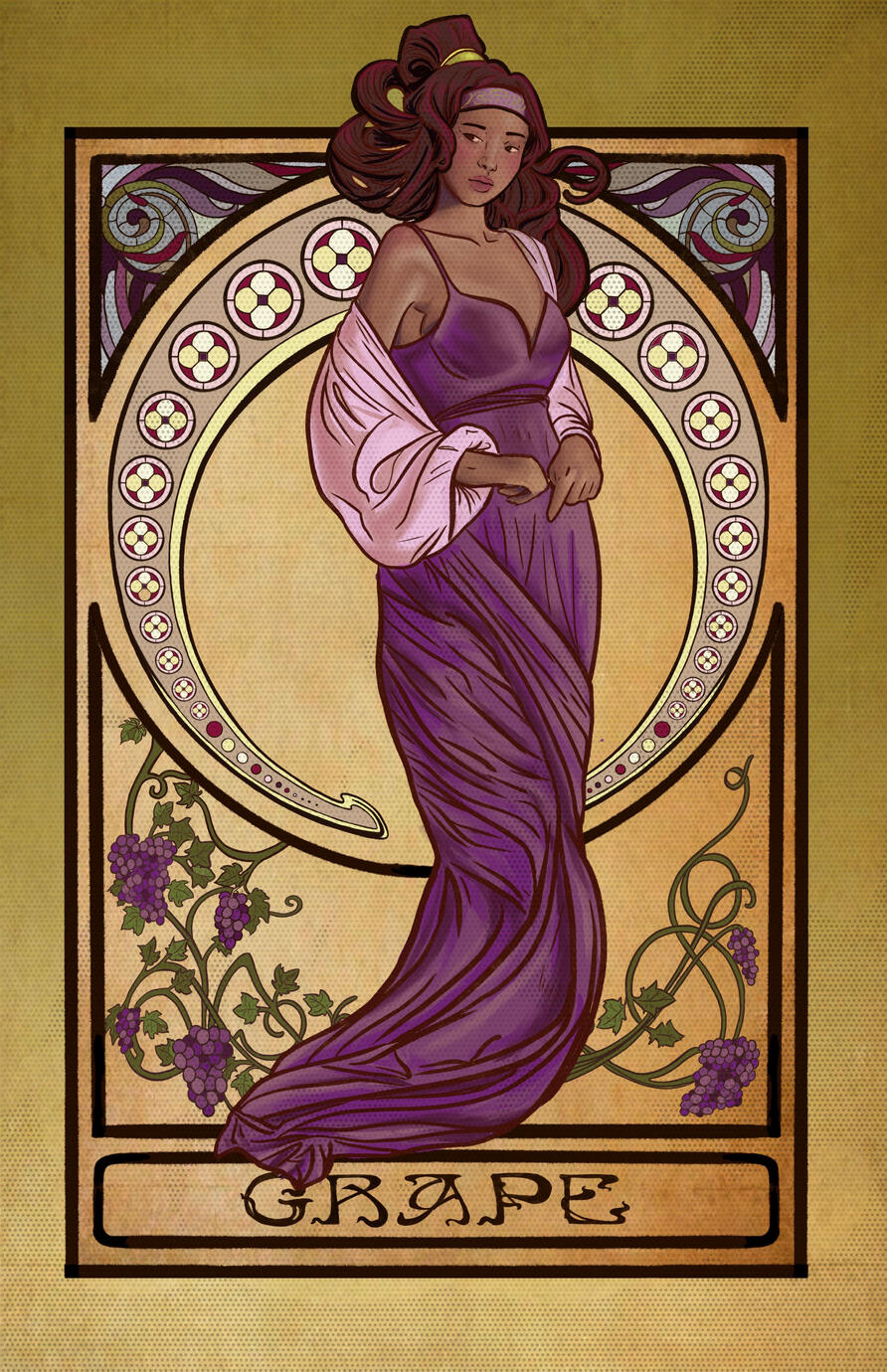 Grape Art Nouveau